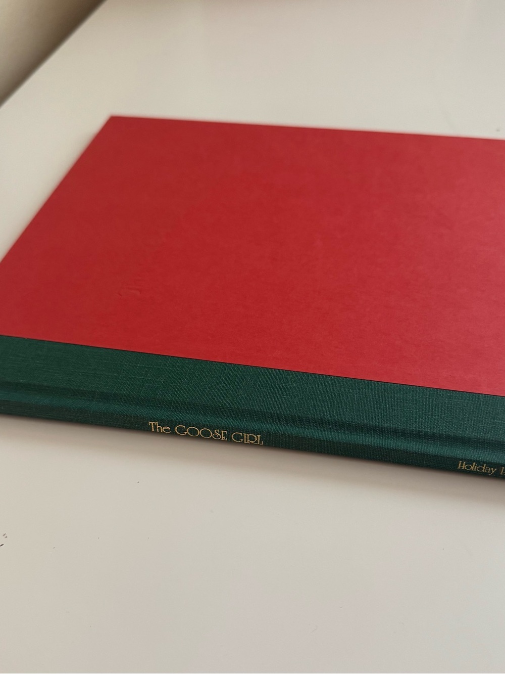 The Goose Girl Hardcover Book - Red & Dark Green